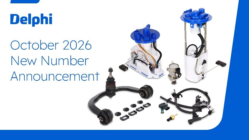 Delphi aftermarket parts expansion, October 2026. (Delphi newsroom image, 960x540)